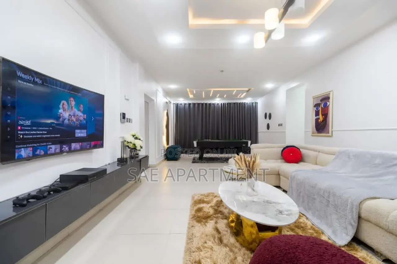 Newly Furnished Three Bedroom Apartment, Ikate Lekki Lagos in Ikate