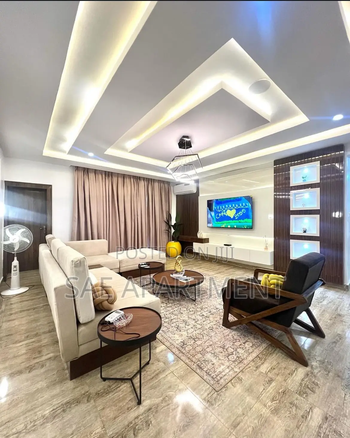 Beautiful Three Bedroom Apartment, Wuye Abuja in Wuye