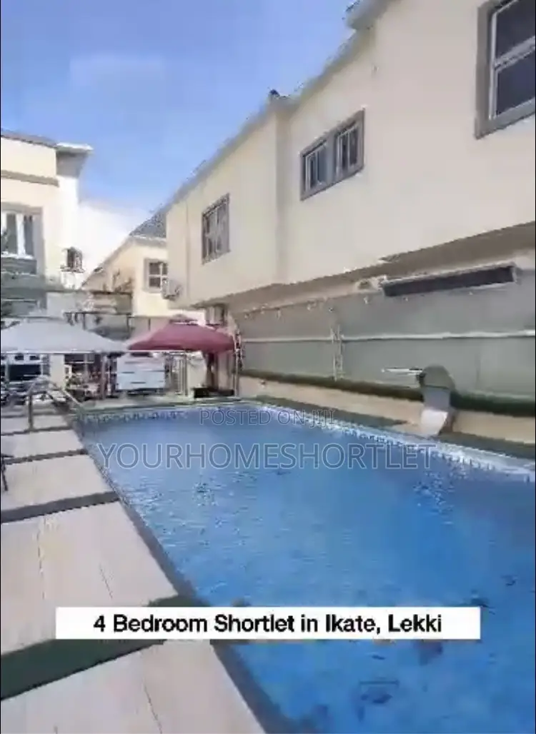 4 Bedroom Duplex With Pool and Snooker Allows Party in Lekki