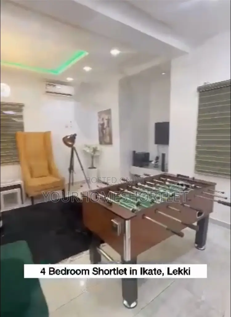 4 Bedroom Duplex With Pool and Snooker Allows Party in Lekki
