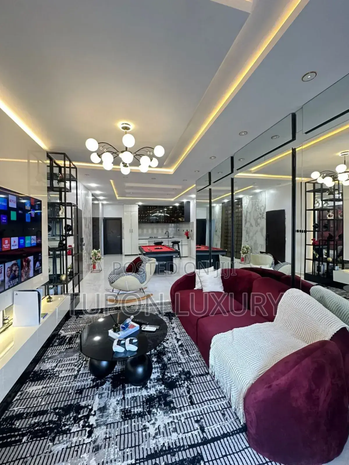 Luxury Furnished 2bedroom With Cinema and Snooker in Ikate