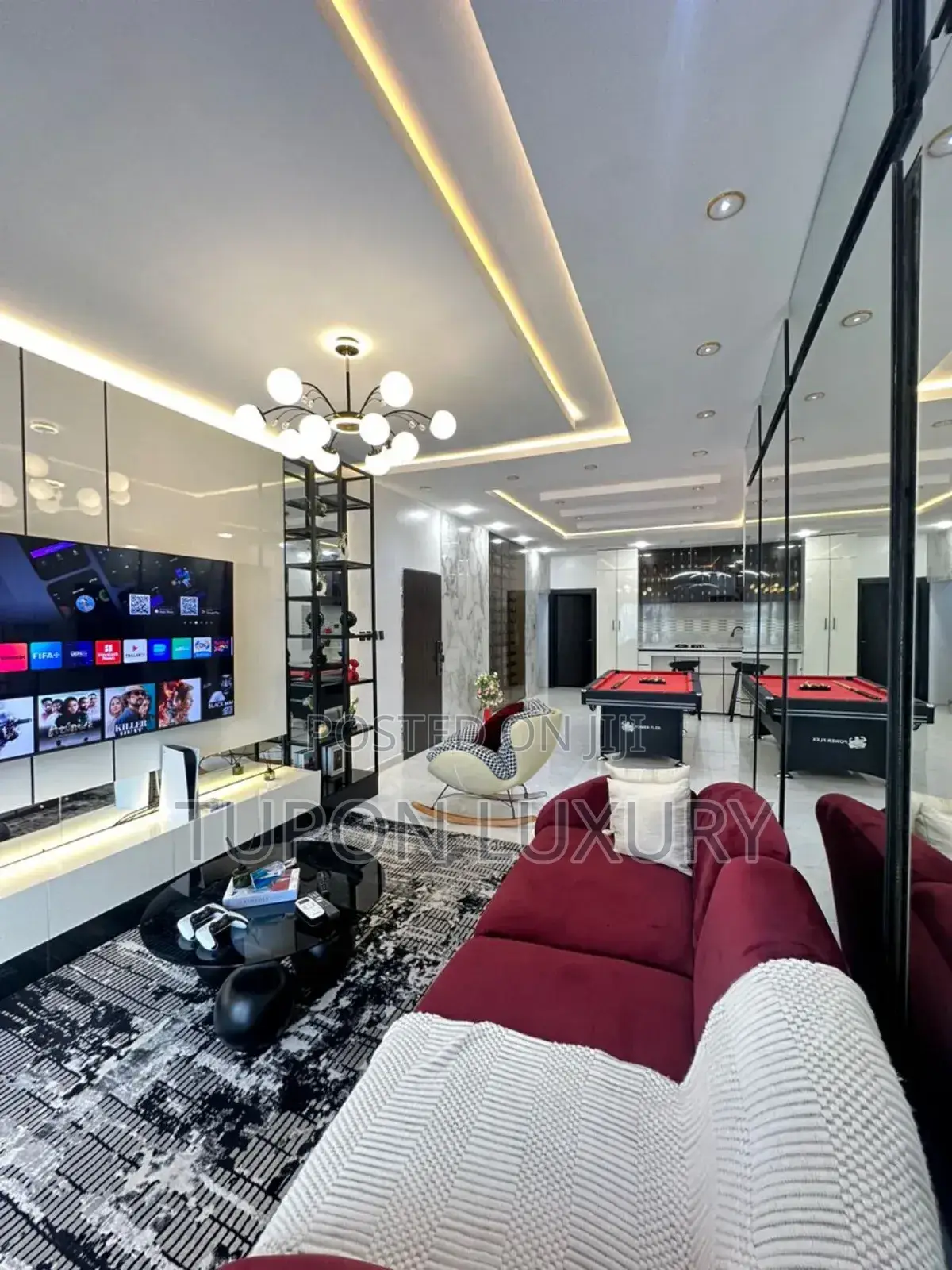 Luxury Furnished 2bedroom With Cinema and Snooker in Ikate