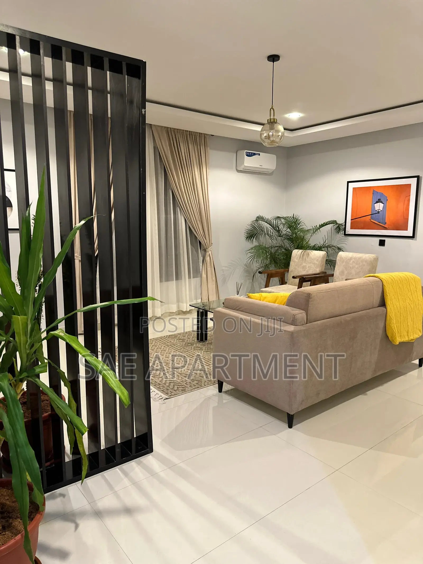 Beige One Bedroom Apartment, Wuse 2 Abuja in Wuse 2