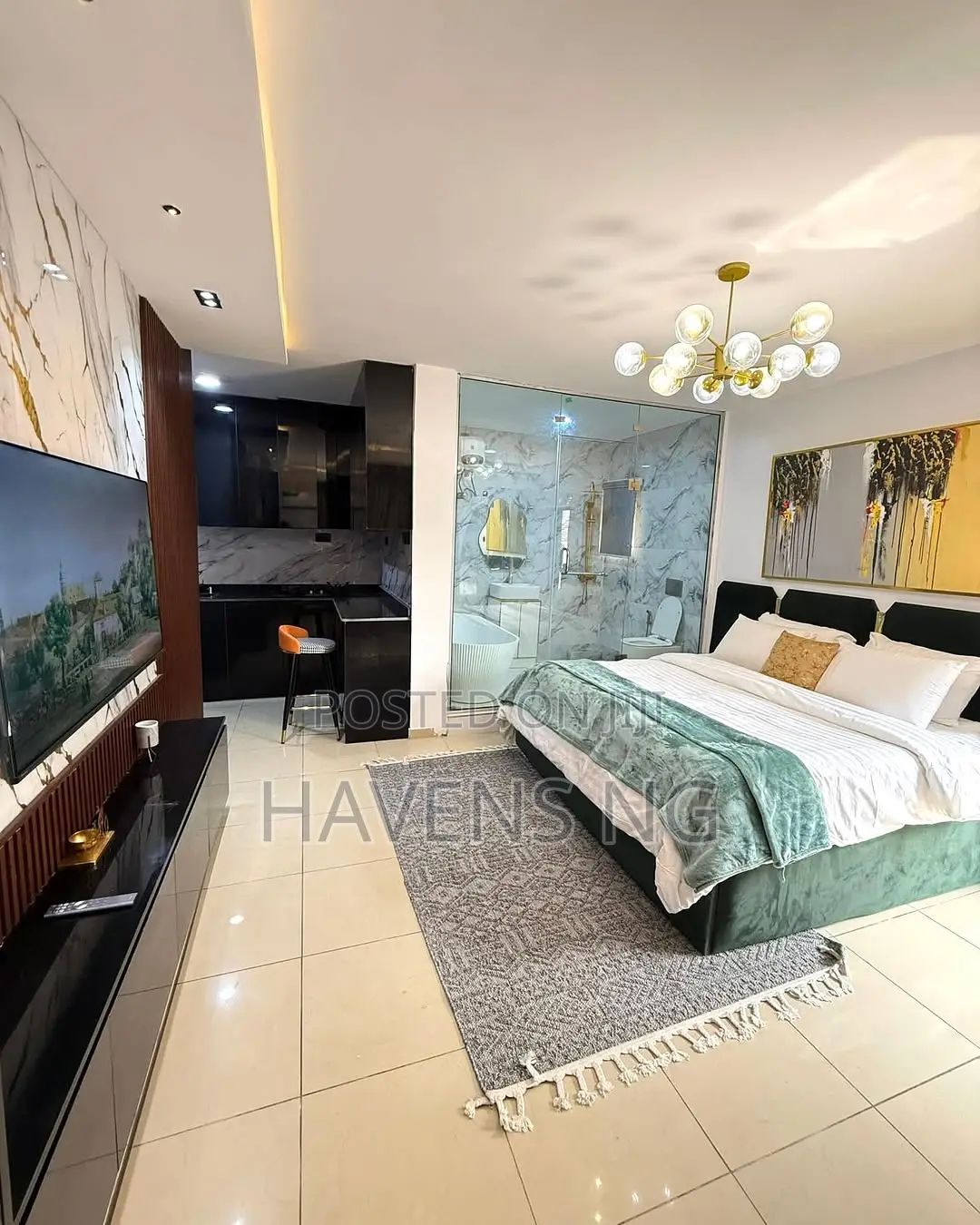 Spacious Studio Apartment Available for Shortlet in Osapa london
