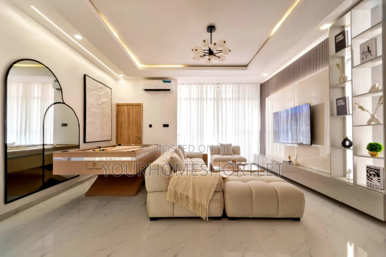 New 2 Bedroom With Pool and Snooker in Ikate