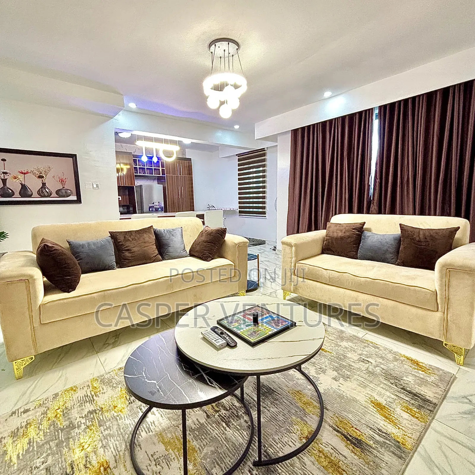 3bed Newly Built Apartment With Ps5 in Lekki Phase 2