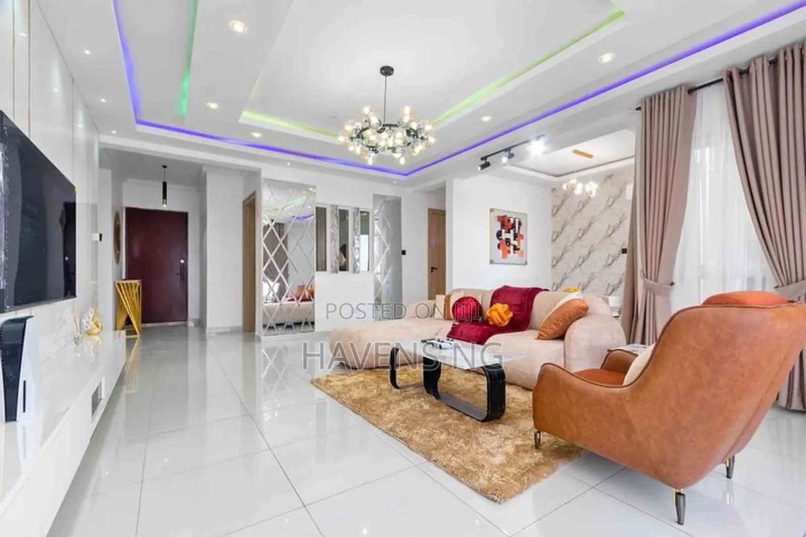 Luxury 2-Bedroom Apartment With Ps5 Gaming Console in 2nd Avenue Extension