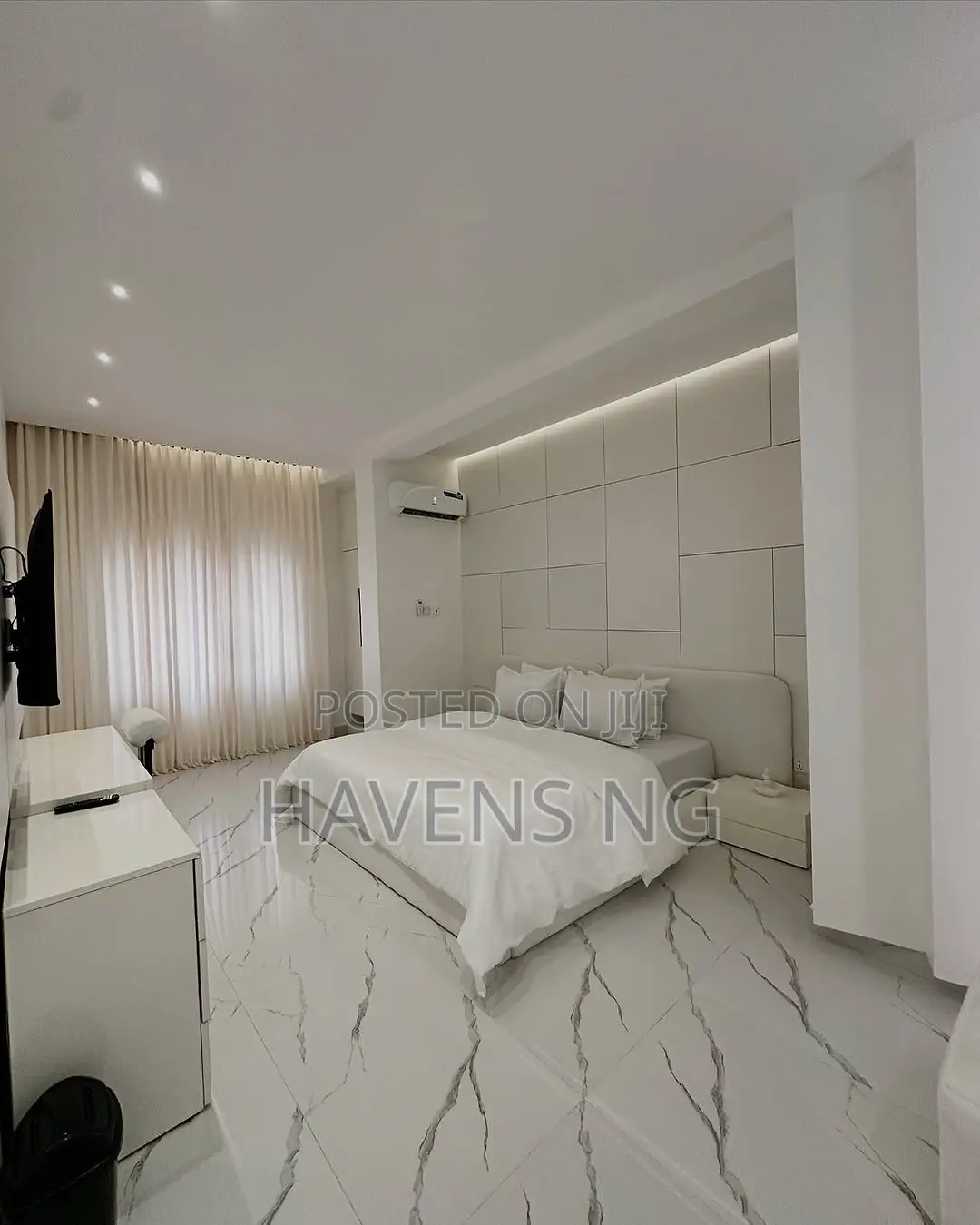 Luxury 3-Bedroom All-White Aesthetic Apartment in Life Camp