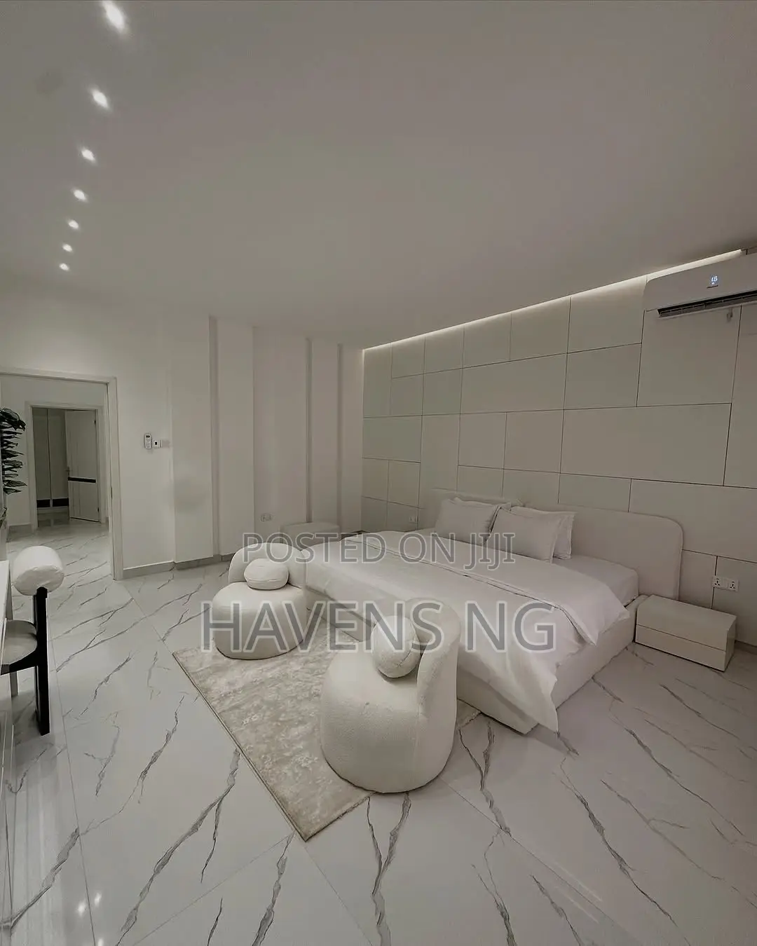 Luxury 3-Bedroom All-White Aesthetic Apartment in Life Camp
