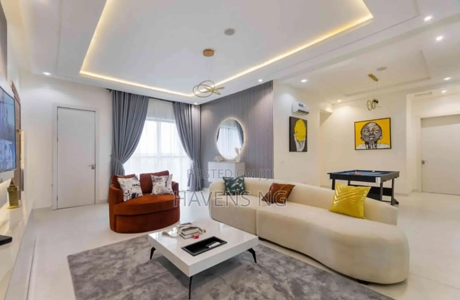 Luxurious Cozy 3-Bedroom Apartment for Short Stay in Ologolo