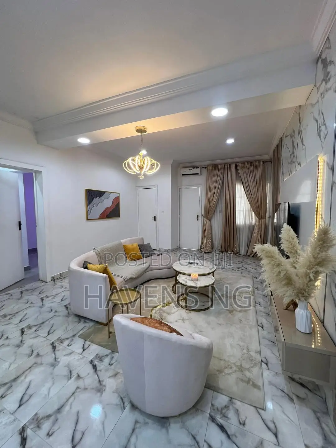 White Pearl – Spacious City View 1-Bedroom Apartment in Lekki Phase 1