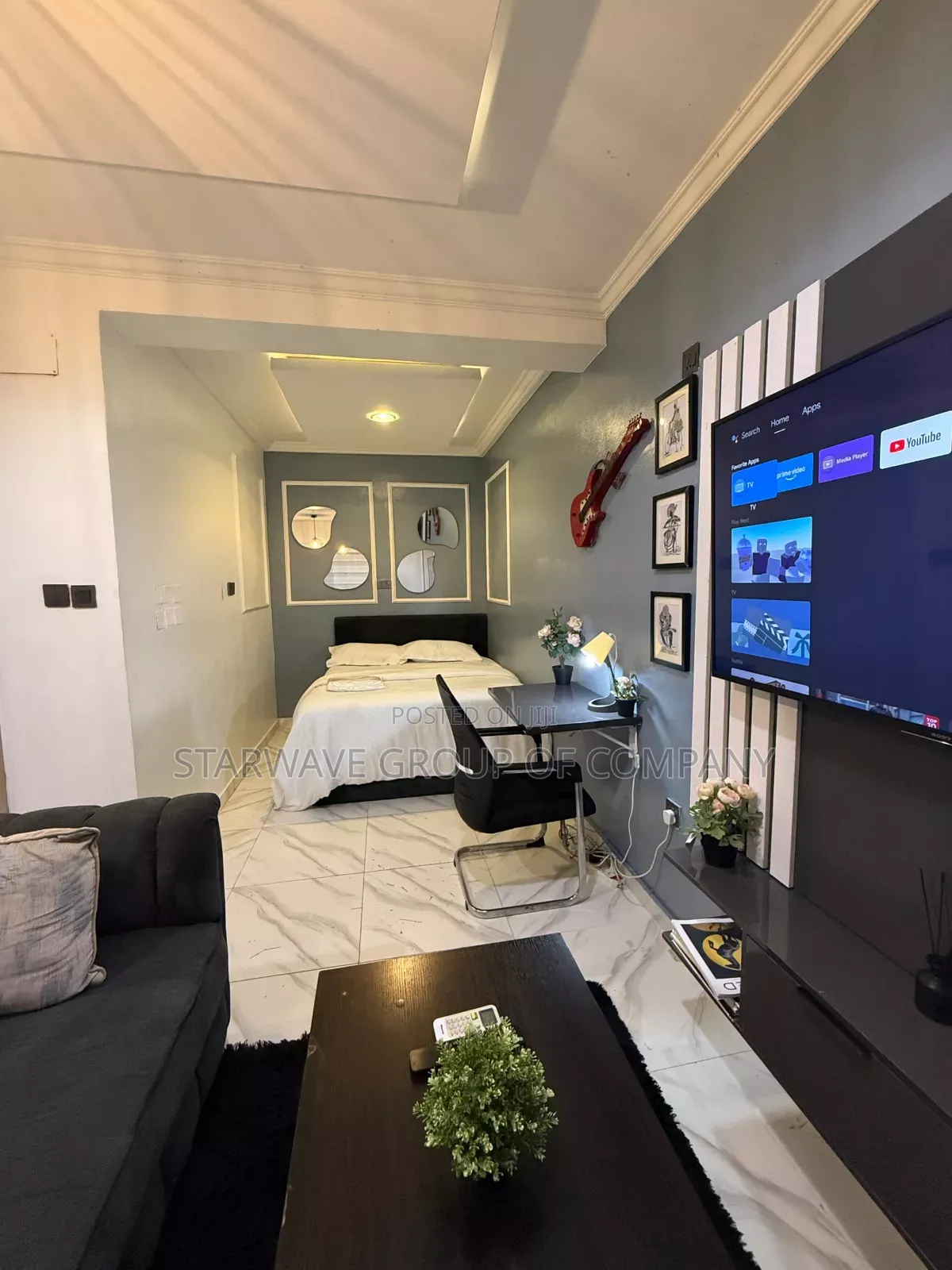 Studio Apartment With Balcony at Ikate Lekki in Ikate