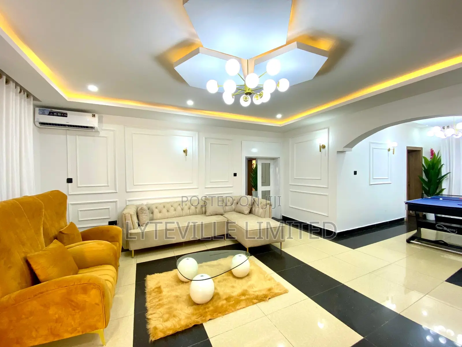 Luxurious 3 Bedroom With Snooker in Guzape District