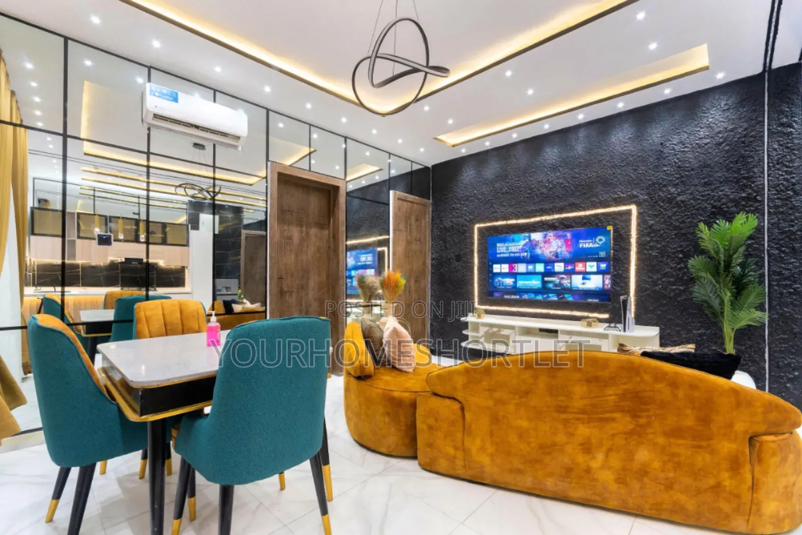 Luxury 2 and 1 Bedroom With Swimming Pool, Ps5, and Private Lounge in Ikate