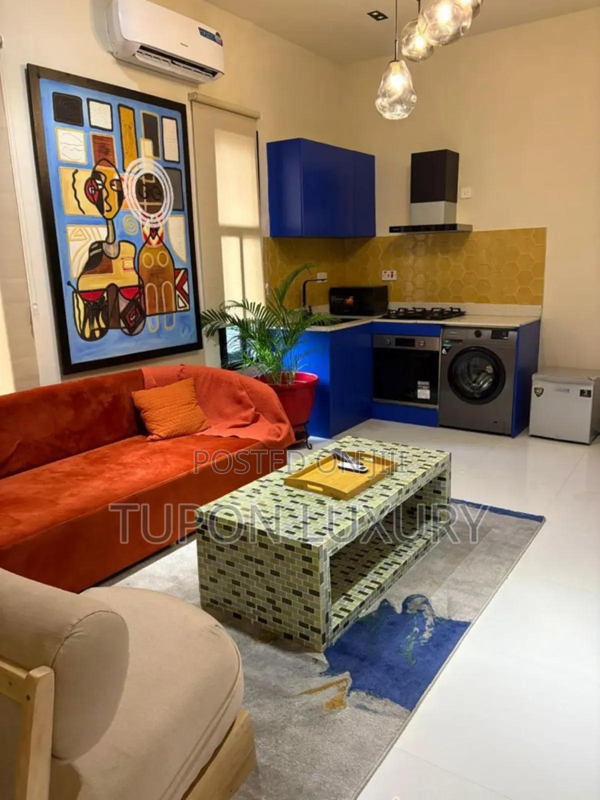 Luxe Studio Apartment With Pool, Gym and Rooftop Sea View in Victoria Island