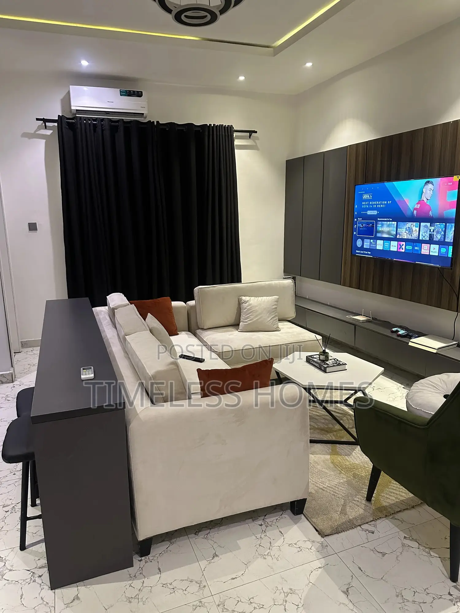 Brand New 1 Bedroom With Ps4, Pool , Gym and 2 Balconies in Ikate