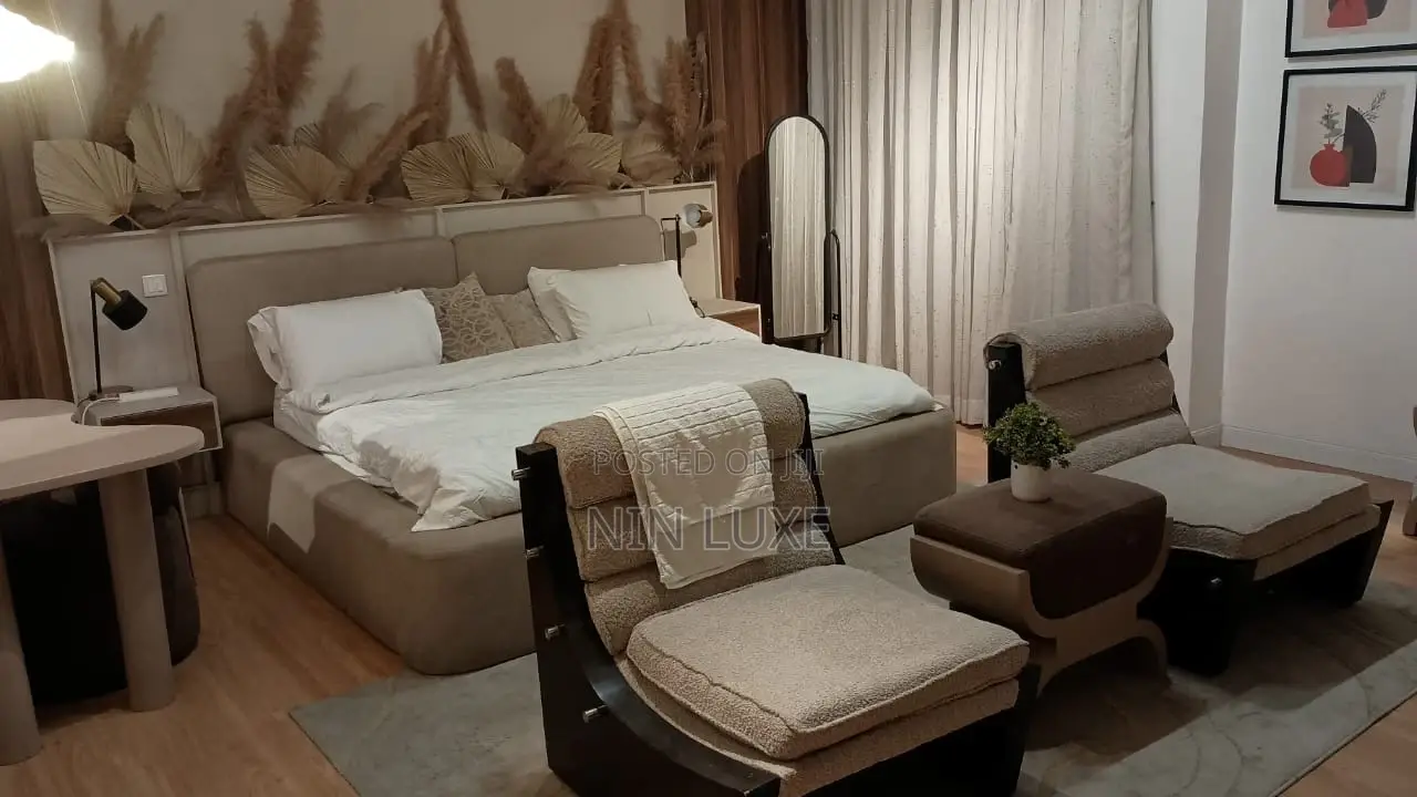 A Tastefully Furnished Masters Bedroom in a Shared Apartment in Lekki Phase 2