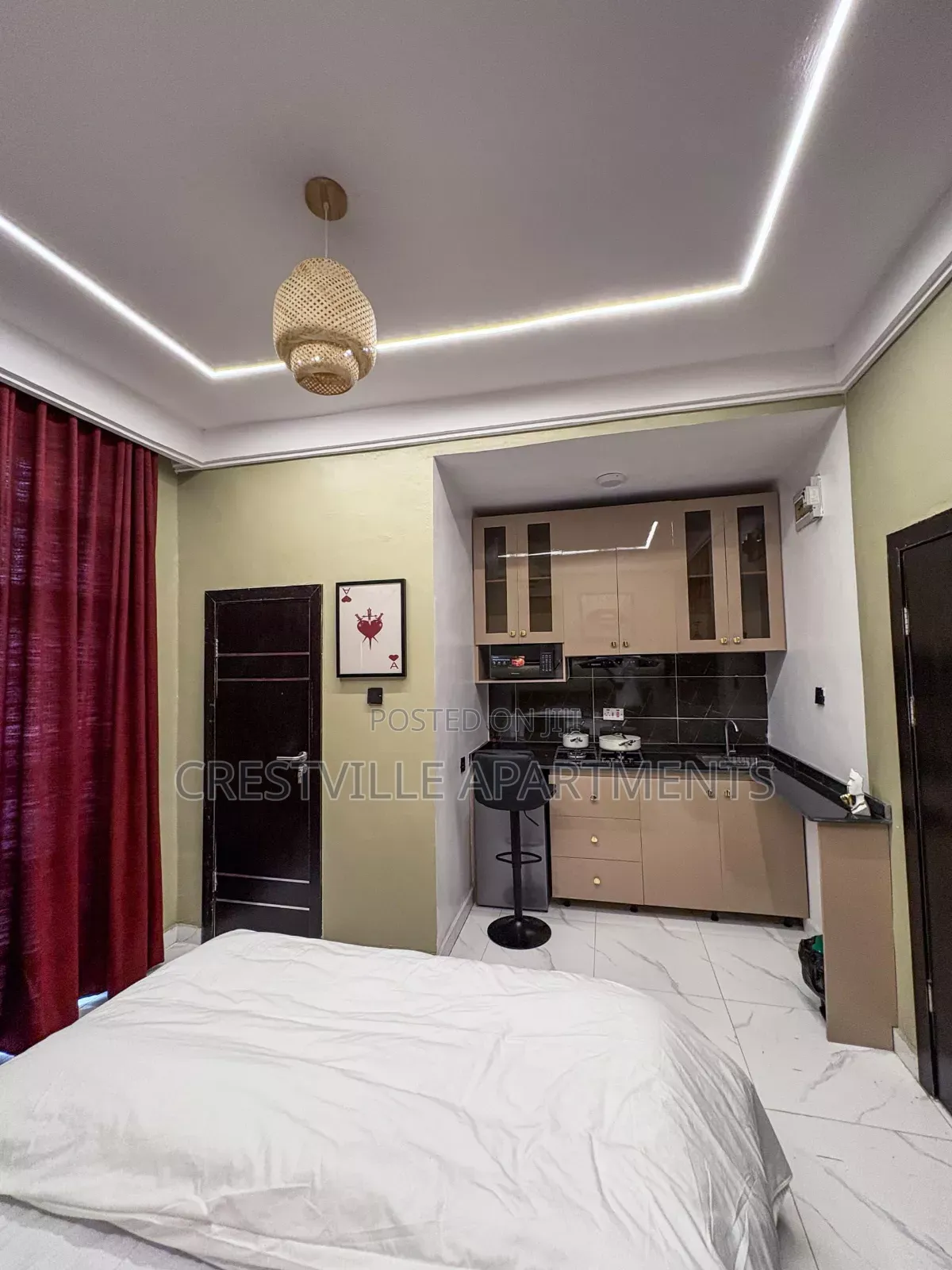 Studio Apartment in Surulere With Personal Balcony in Lawanson