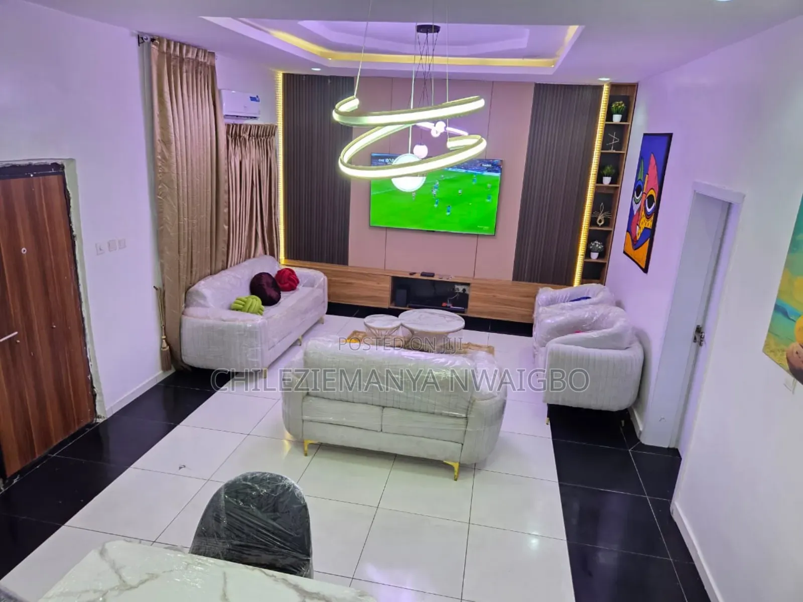 Elite 4br Terrace Lekki Shortlet: Luxury, Games 24/7 Power! in Ikota