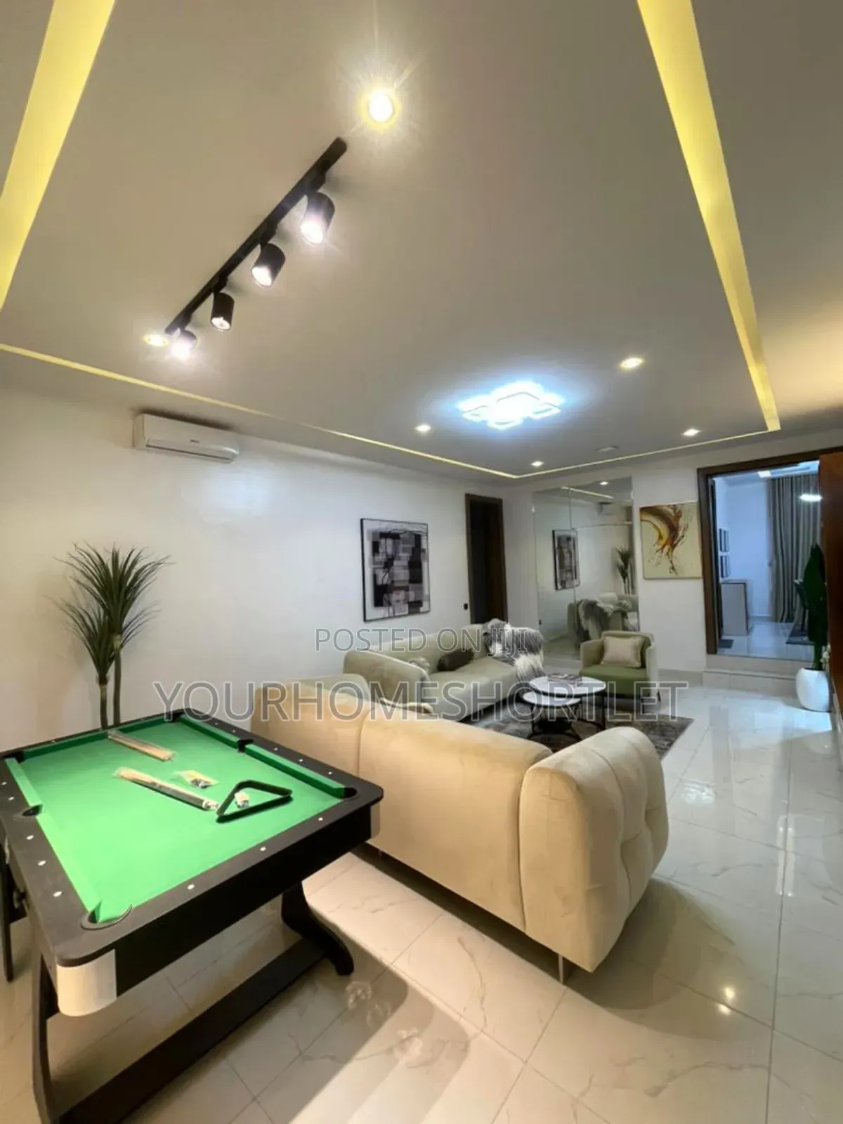 4 Units of 3 Bedroom Apartment With Snooker in Life Camp