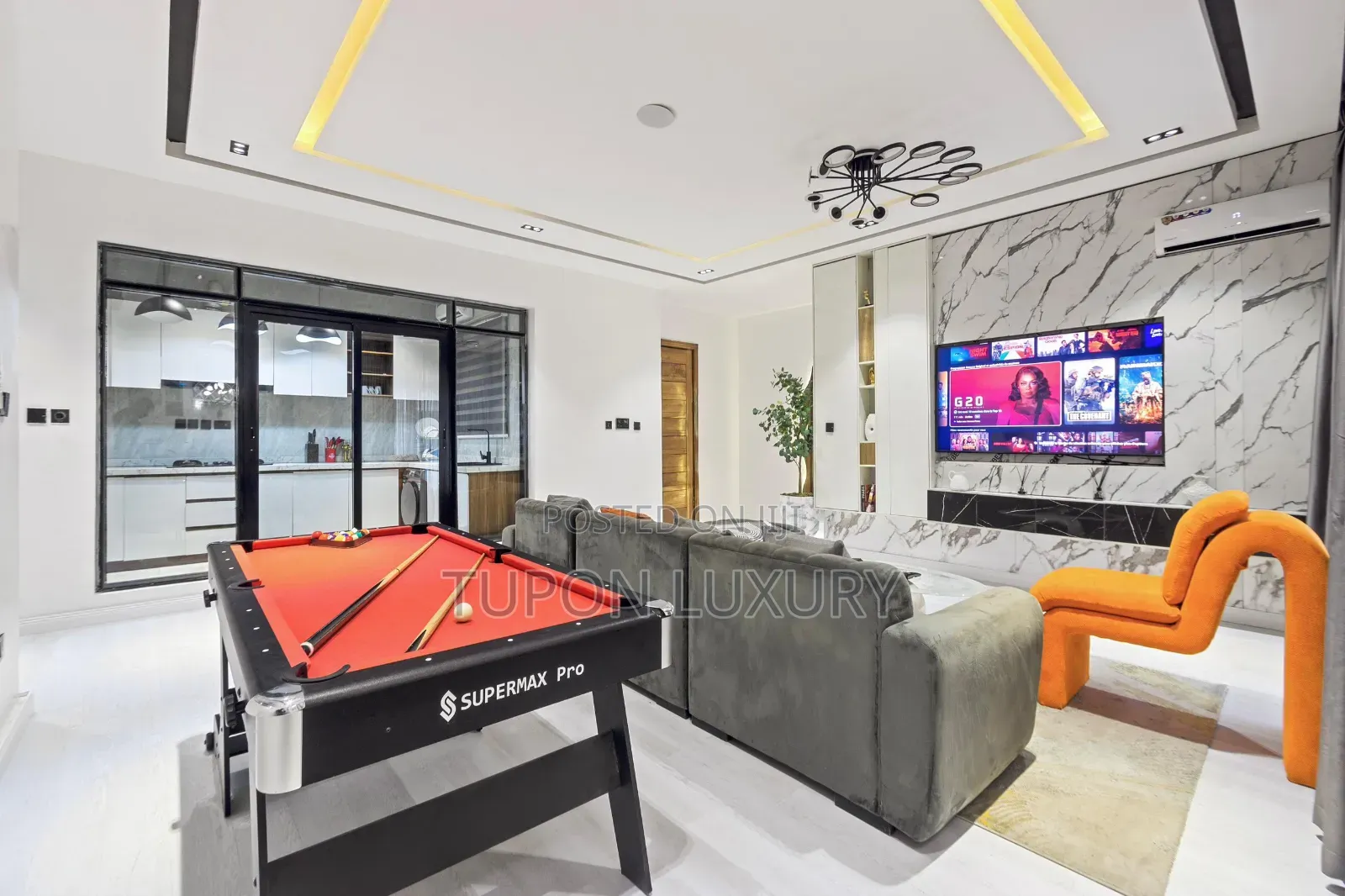 Cinematic 2bedroom Apartment With Pool,Gym,Snooker Board,Table Tennis in Ikate