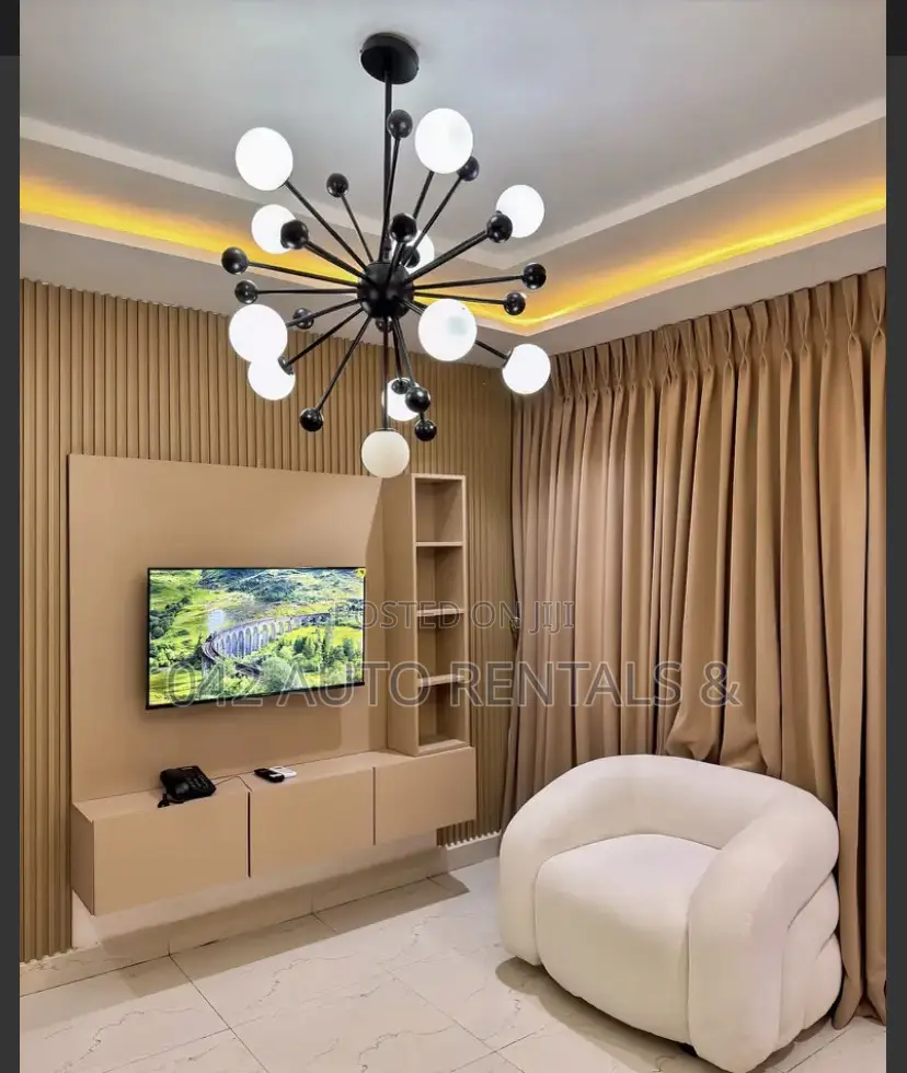 1 Bedroom Apartment in Wuye With 24/7 A.C, Lounge Bar in Wuye