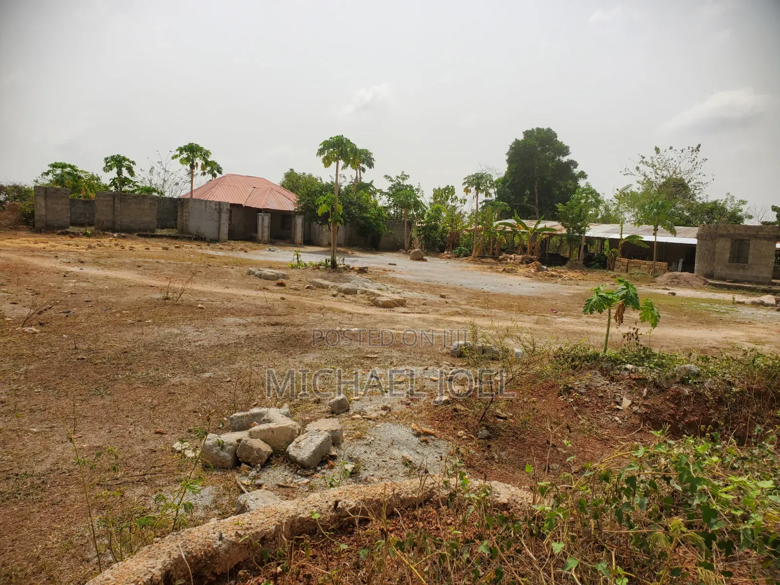 Fenced Commercial and Residential Property Measuring 100ft by 200ft in Auchi