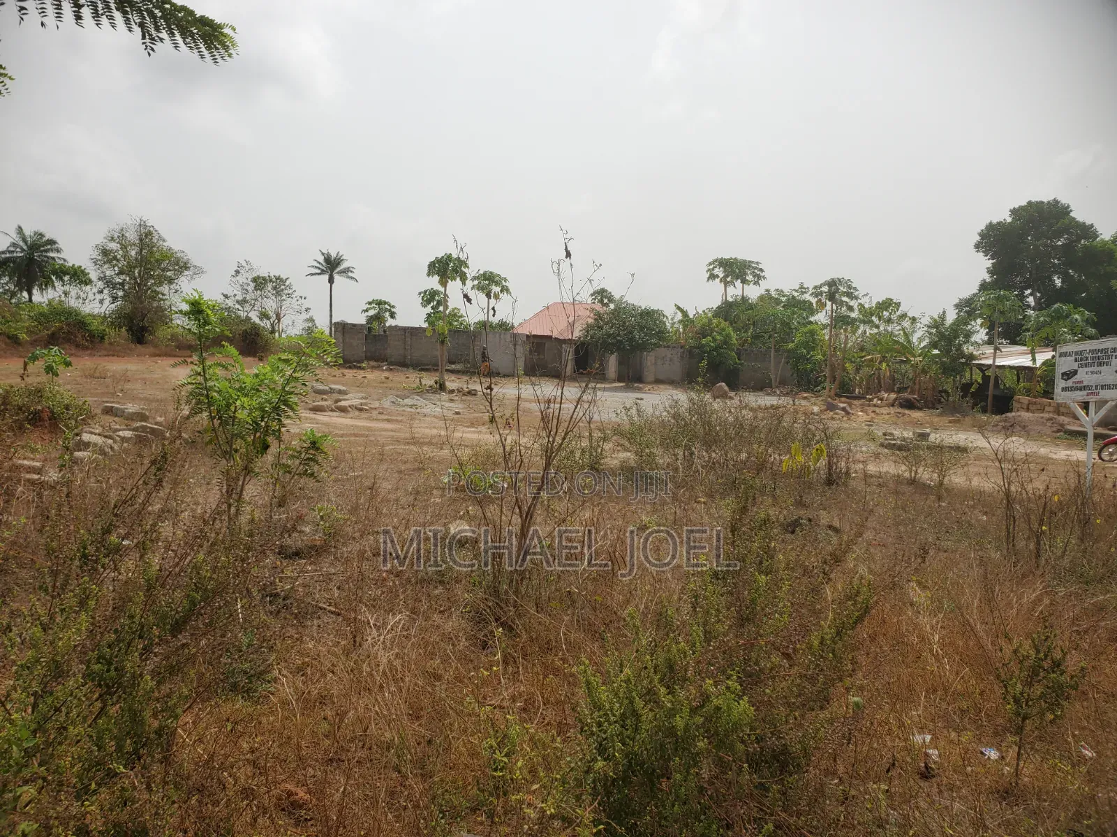 Fenced Commercial and Residential Property Measuring 100ft by 200ft in Auchi