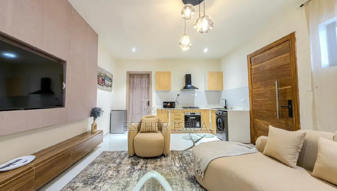Cream 1 Bedroom Apartment Vi in Victoria Island Extension