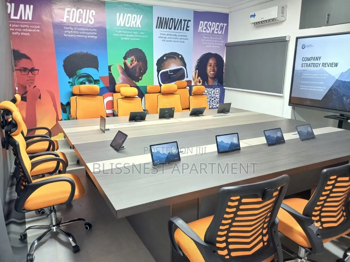 30 Capacity Board Room With Tabs and Smart Electonic Screen in Zone 6 / Wuse