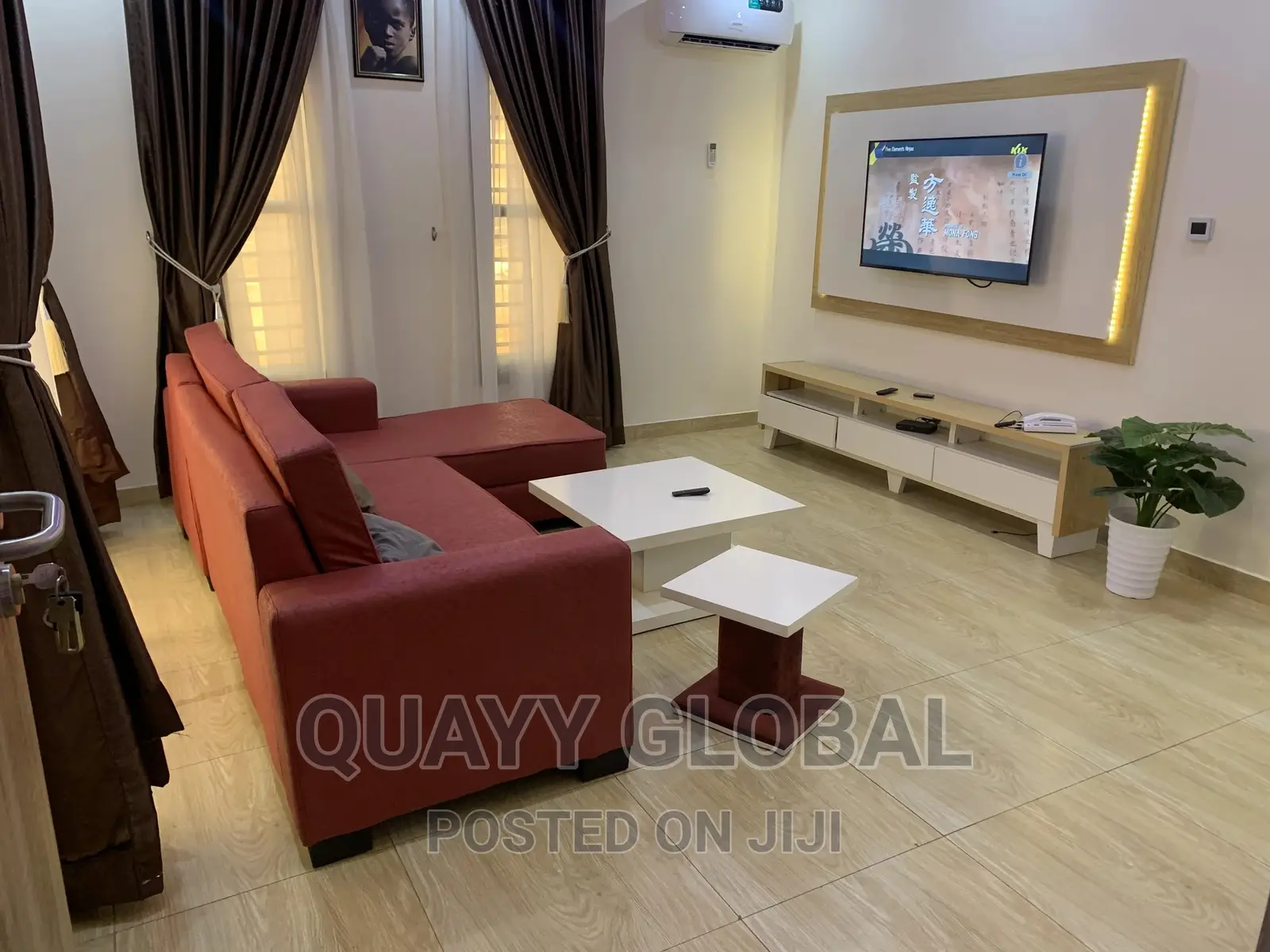 Luxurious One Bedroom Apartment With 24/7 Light and Wi-Fi in Dawaki