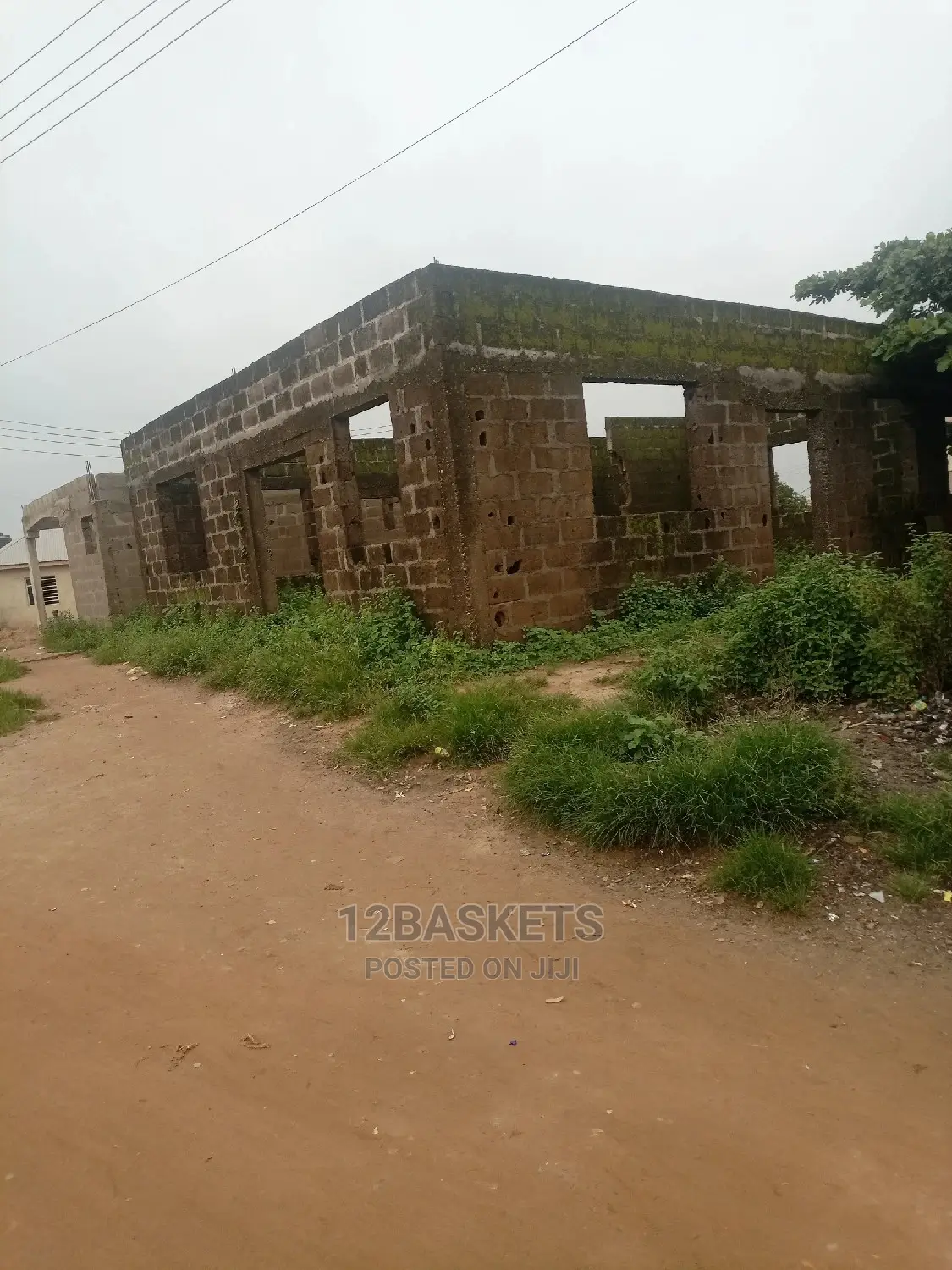 Carcase 3 Bedroom Flat on the Main Road, Magboro,Ogun State in Obafemi-Owode