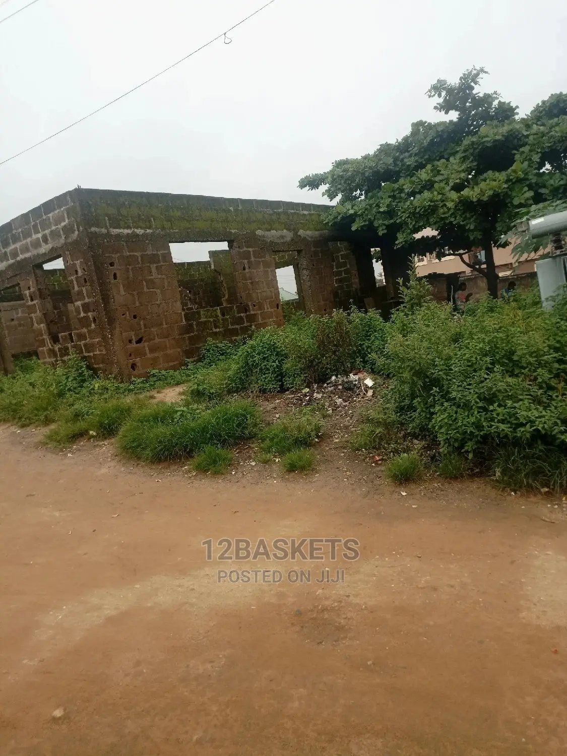 Carcase 3 Bedroom Flat on the Main Road, Magboro,Ogun State in Obafemi-Owode