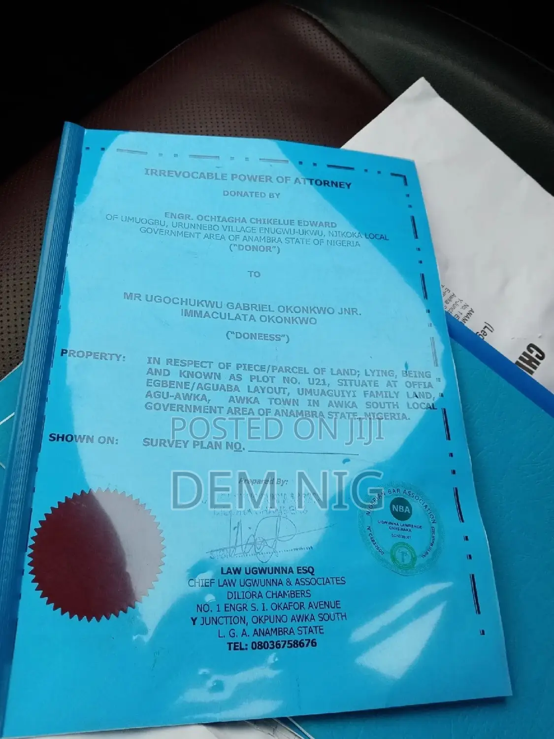 100 Plots Of Land For Sale in Oyi