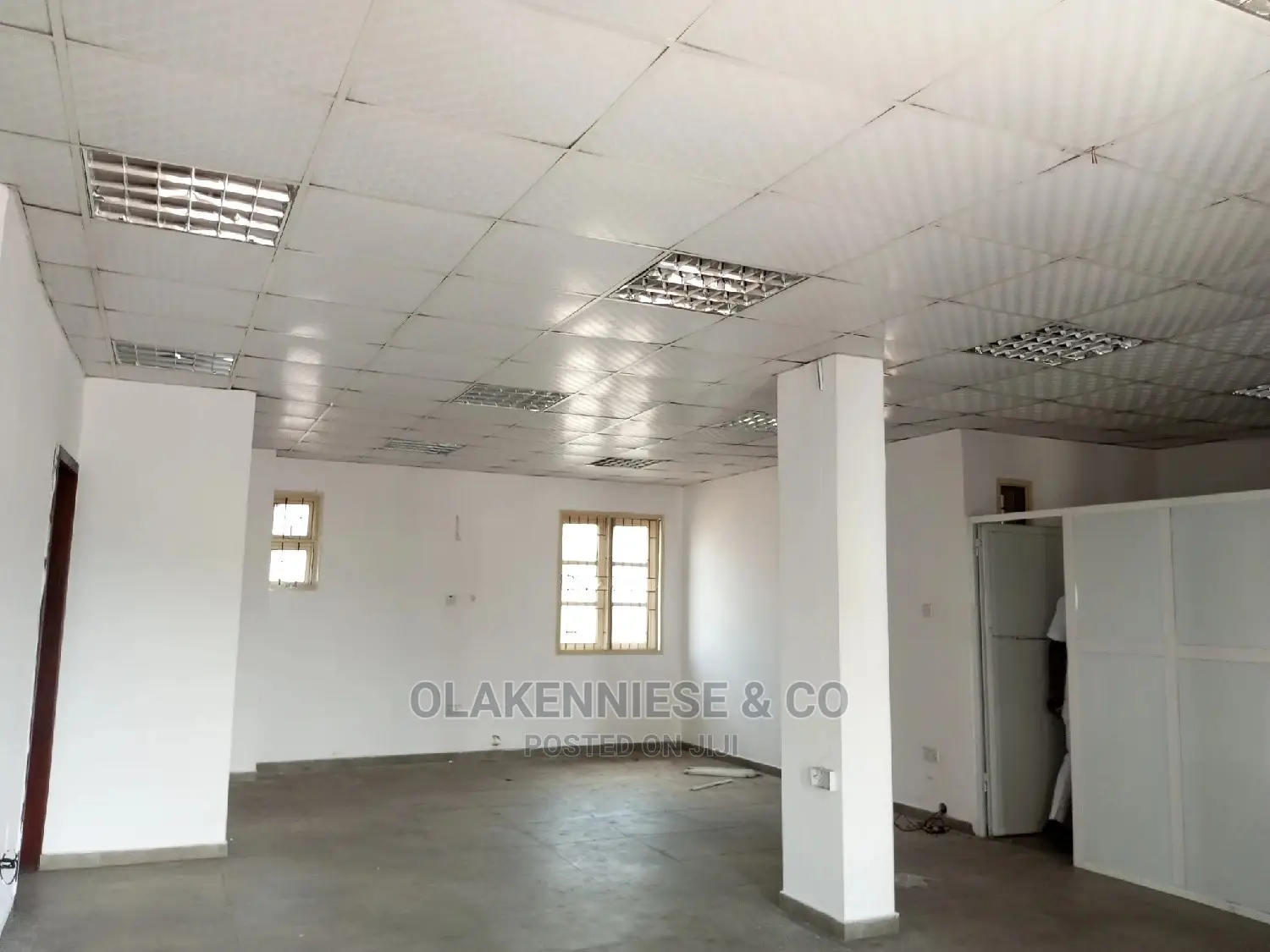 Newly Built Open Plan Office Space Upstairs in Adekunle