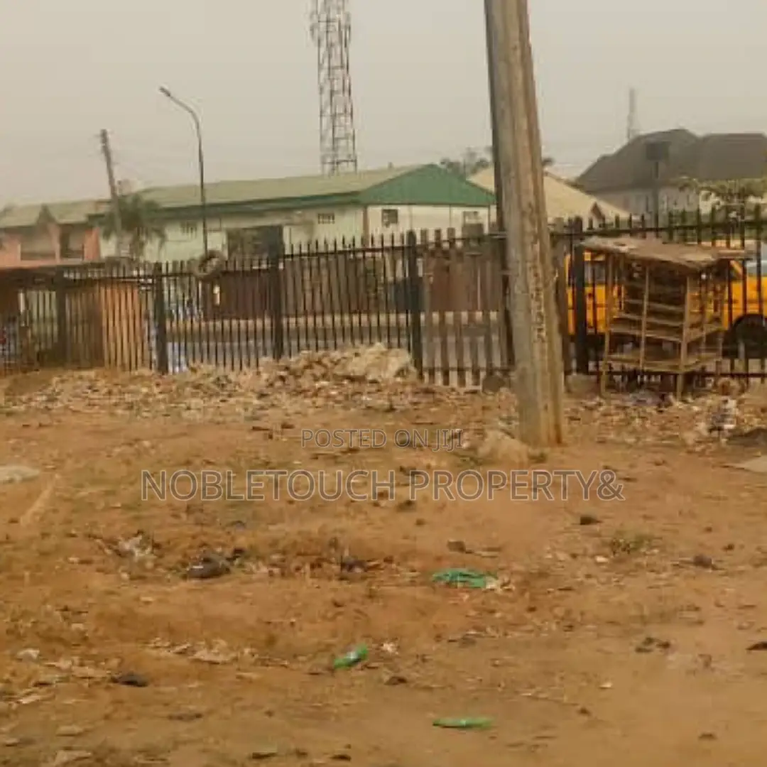 6plots Together Fence Round Along the Major Road at Adenson in Akesan