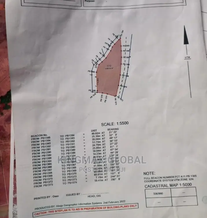 Quick 3.06ha at Guzape 2 Oposite Gilmore Yard* for Sale in Guzape District
