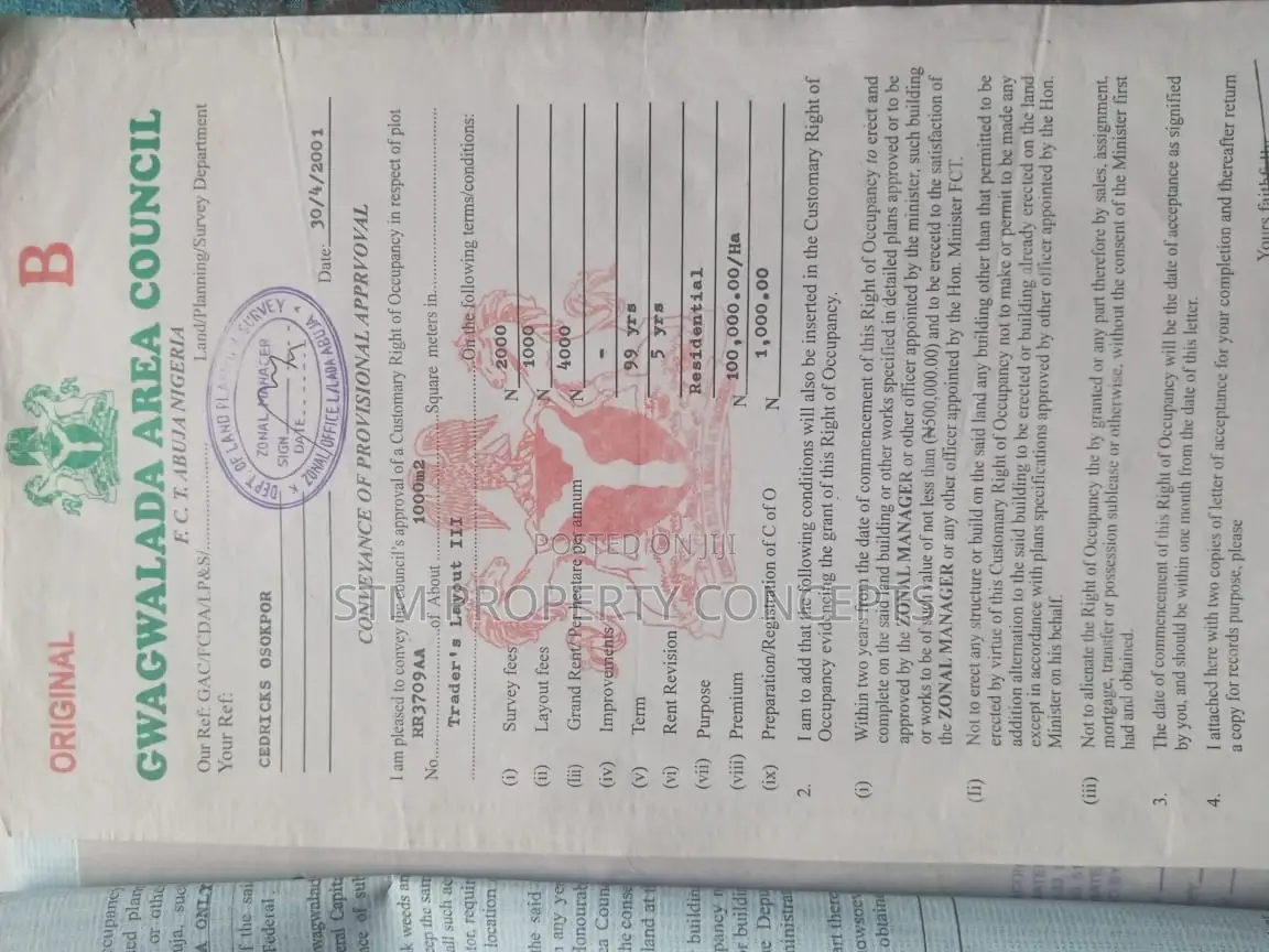 Land for Sale at Trader Layout 3 Gwagwalada Abuja in Gwagwalada