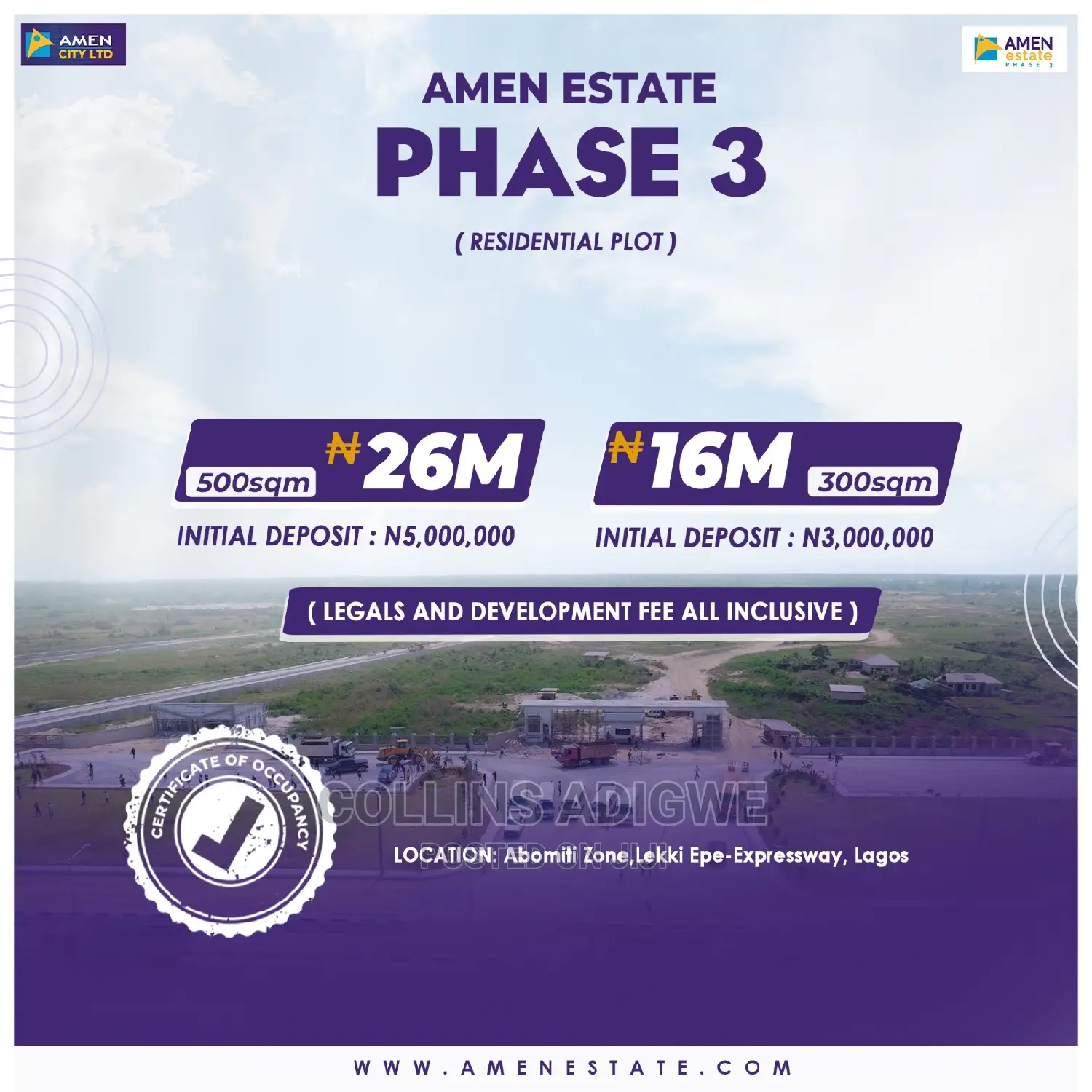 Certificate of Occupancy in Eleko