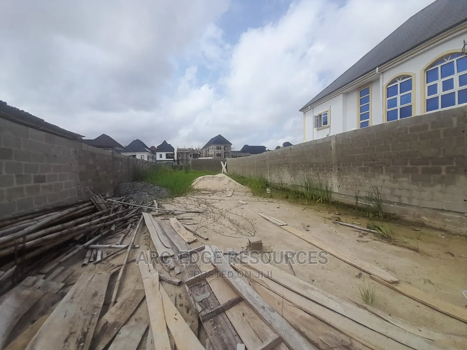 Sandfilled, Fenced and Gated Land in Ago Palace