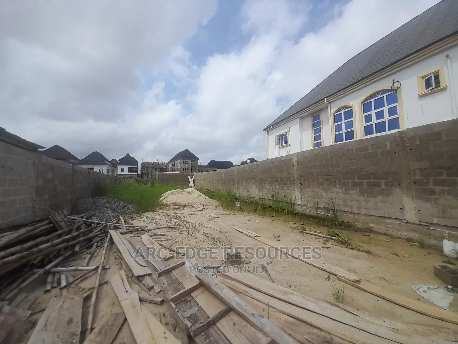 Sandfilled, Fenced and Gated Land in Ago Palace