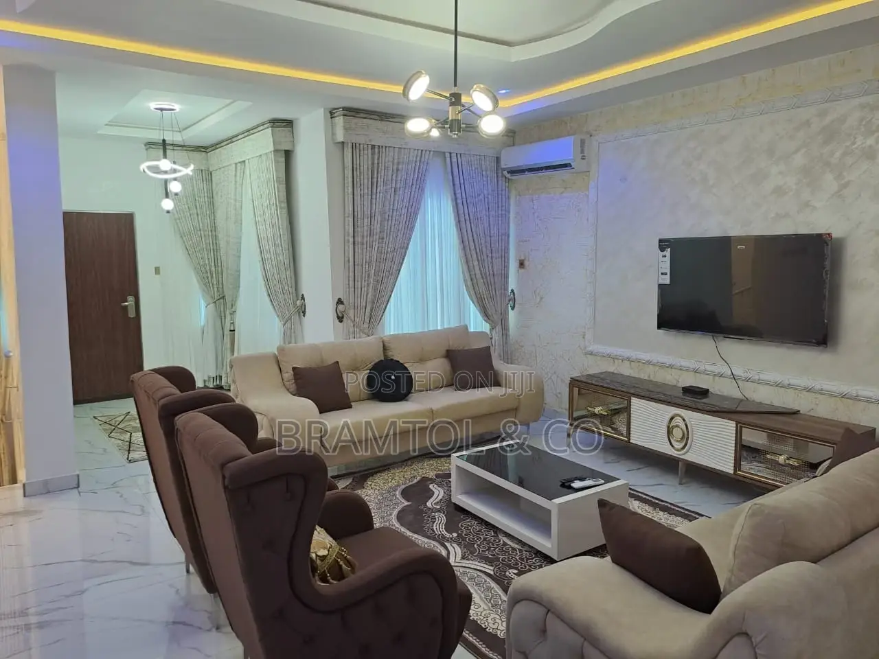Furnished 5bdrm Duplex in Idu Industrial for rent in Idu Industrial