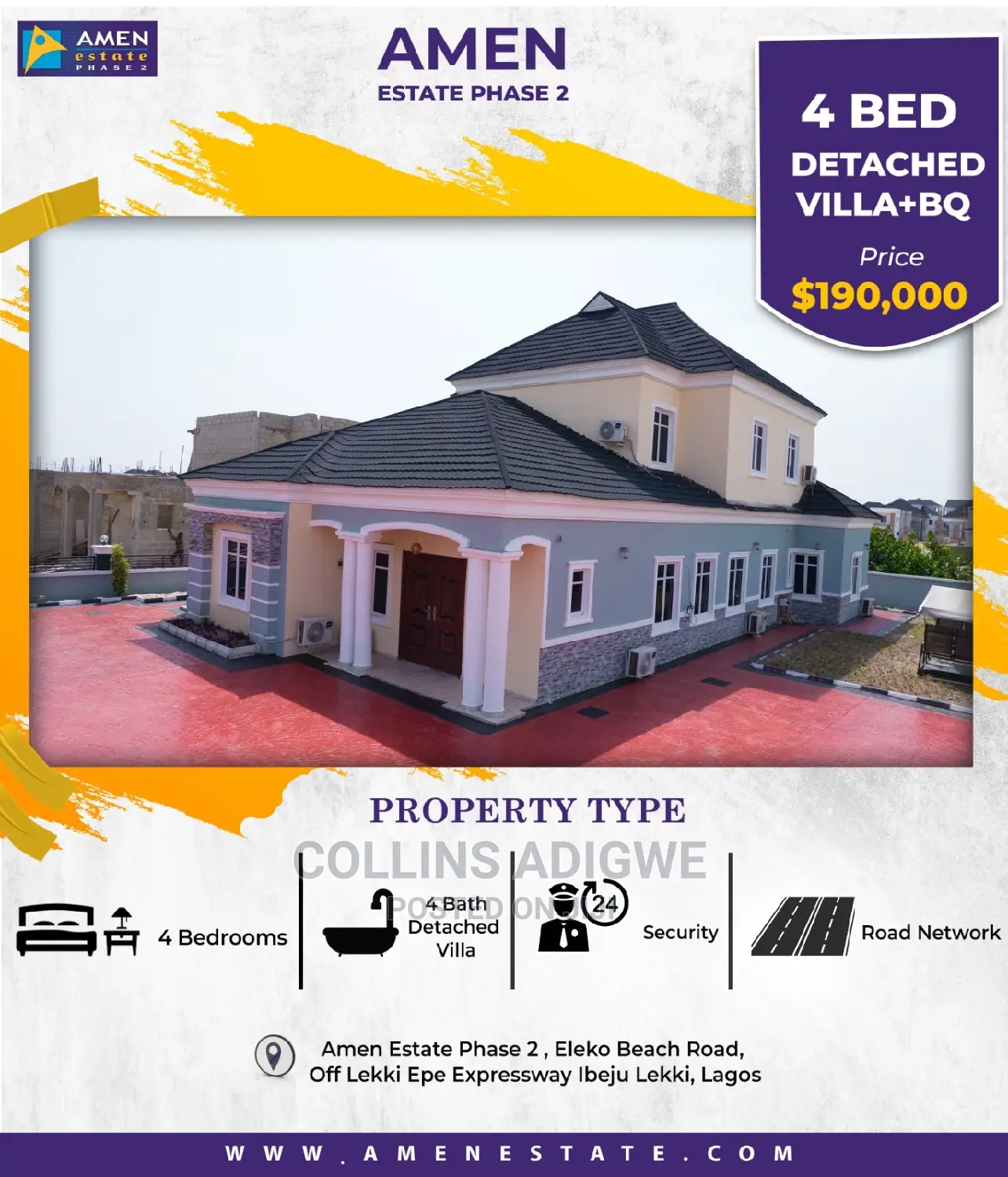 4bdrm Duplex in Amen Estate 2, Eleko for sale in Eleko