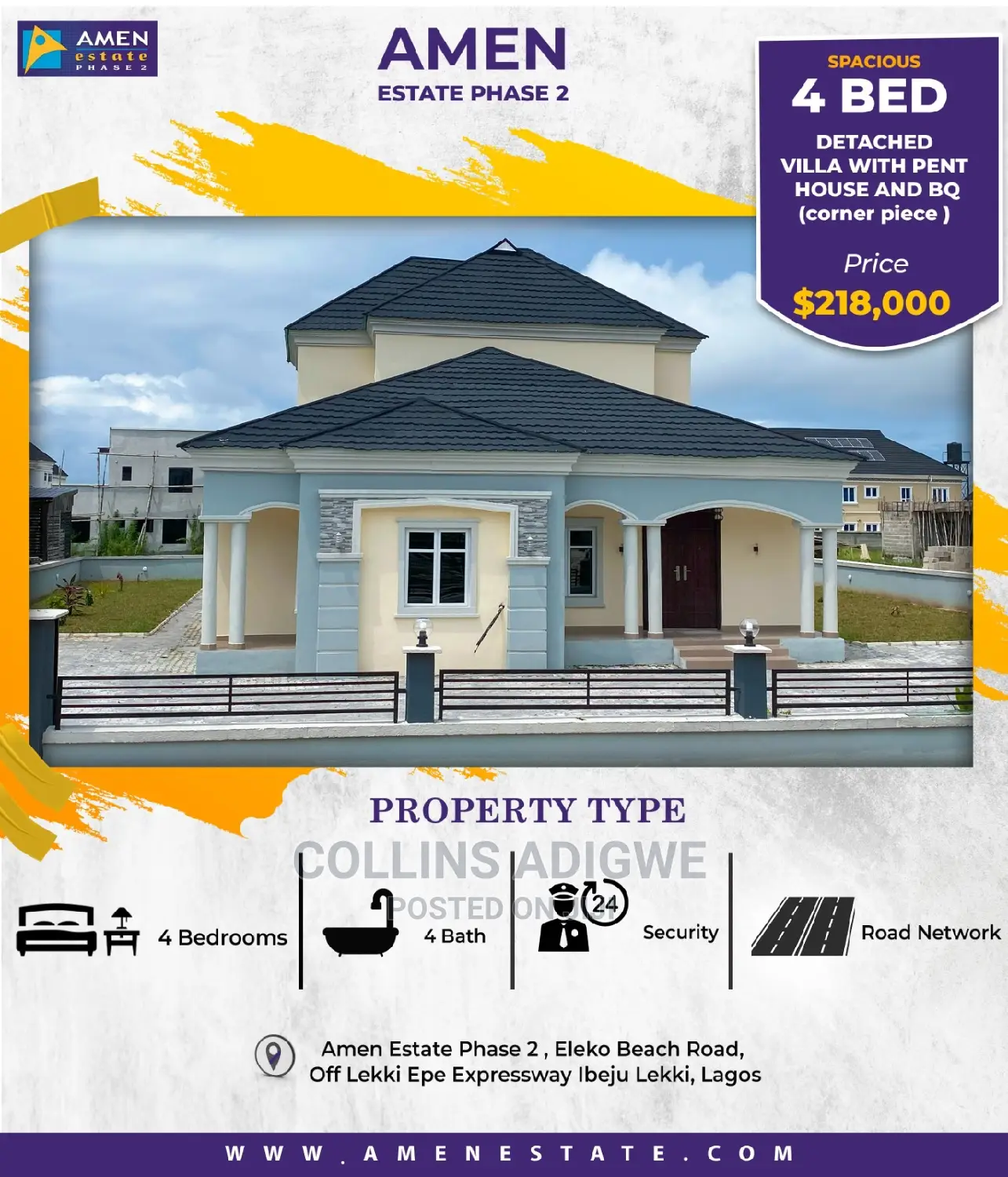 4bdrm Duplex in Amen Estate 2, Eleko for sale in Eleko
