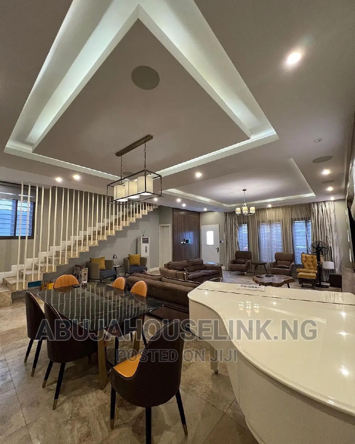 Furnished 4bdrm Duplex in Guzape/Asokoro, for sale in Guzape District