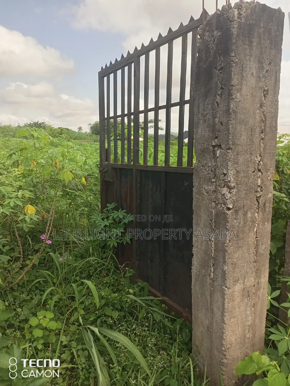 A Fenced Land With Gate Measuring 100ft by 100ft for Sale in Oshimili North