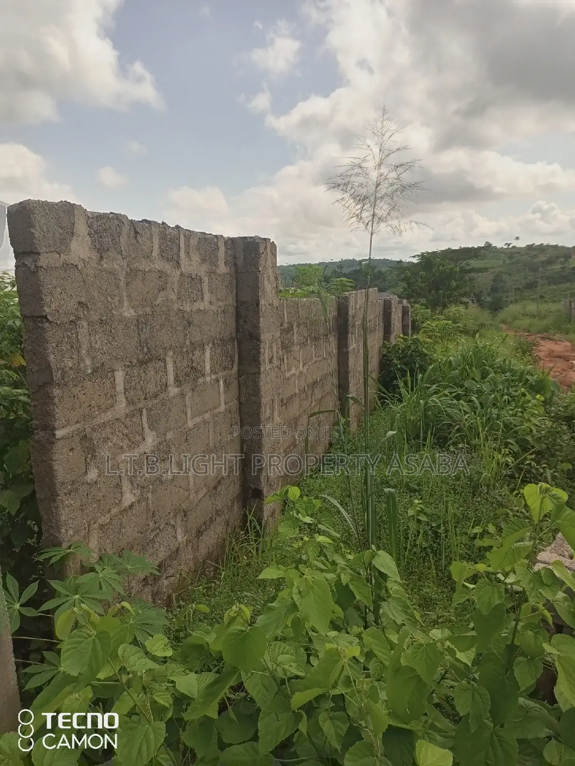 A Fenced Land With Gate Measuring 100ft by 100ft for Sale in Oshimili North