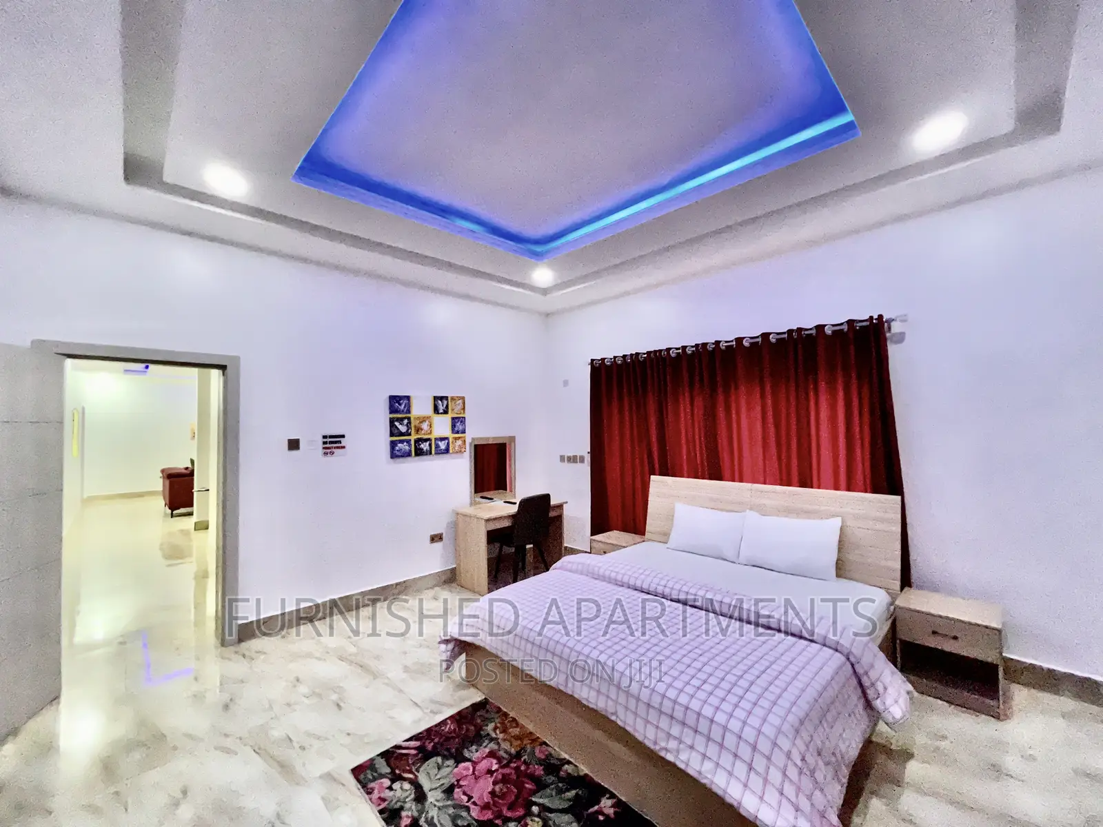 Furnished 2bedroom Flat Wifi 24hrs Lit - 1st Floor in Utako