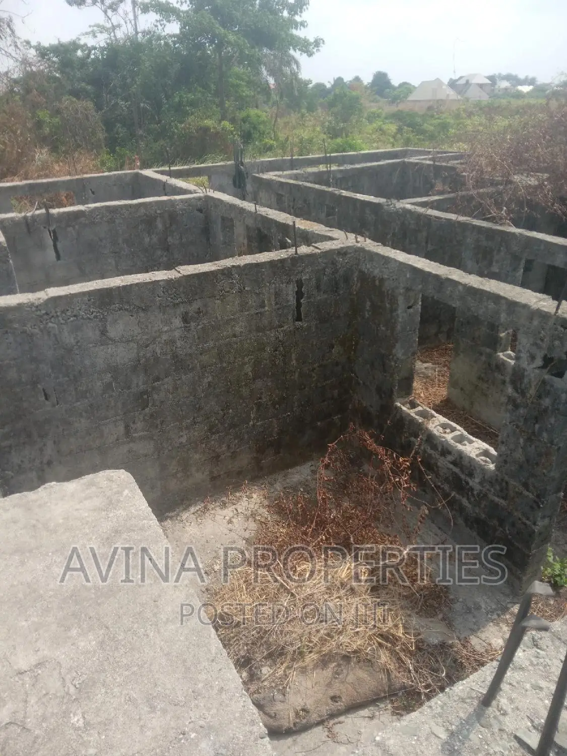 An Uncompleted Proposed of 2 Storey Building on Two Plots in Owerri