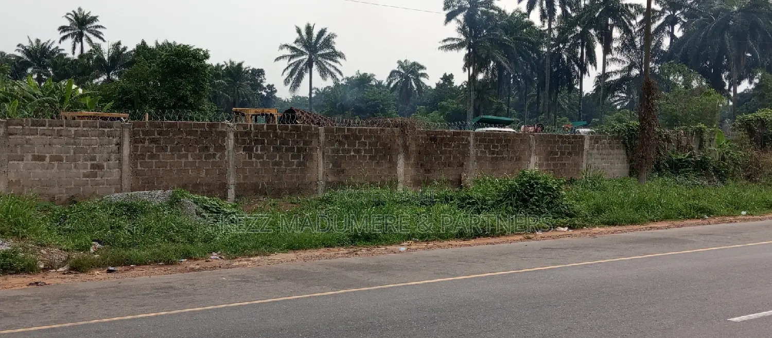For Sale : Fenced 7 Plots With Electric Wire at Osisioma in Osisioma Ngwa